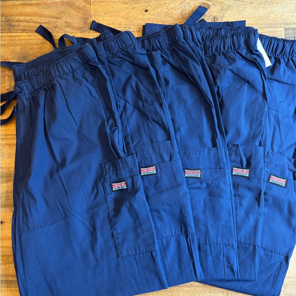 Navy Blue Cherokee Scrub Pants